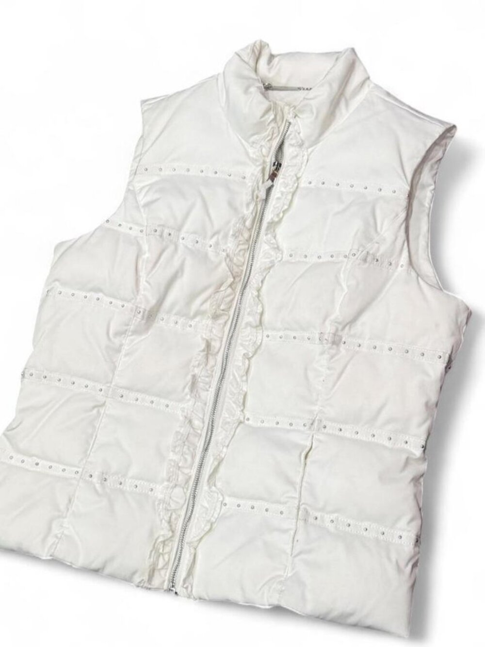 Women's White Gilet